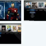 Screenshots of the Apple TV app showcasing the available features on the latest 3.0 software.
