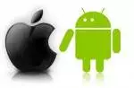 An Android logo next to an iOS logo.