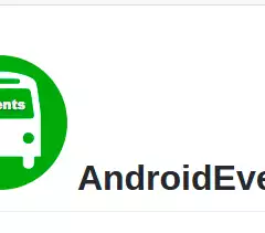 An AndroidEventBus logo on a white background.
